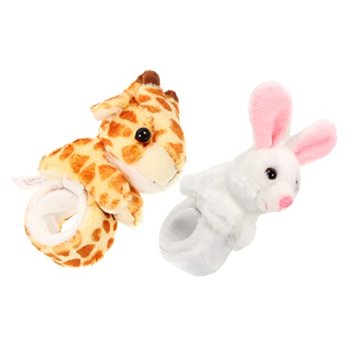 Milisten 2 Stück Slap Armbänder für Plüschtiere Tierform Hase Giraffe Mitbringsel für Themenpartys Kindergeburtstage und Milisten 2 Stück Slap Armbänder für Plüschtiere Tierform Hase Giraffe Mitbringsel für Themenpartys Kindergeburtstage und von Milisten