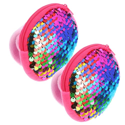 Milisten 2 Stück Slap Armband mit Pailletten Lustiges Handgelenksarmband und Münzbeutel in Hautfreundlich und Vielseitig für Partys Spielspaß und Kleine Aufbewahrung von Milisten