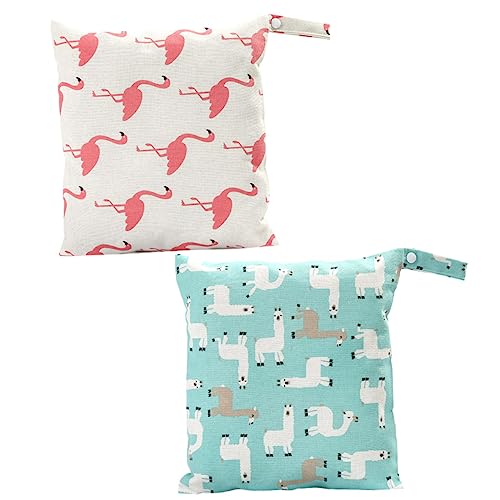 Milisten 2 Stück Wickeltasche Aufbewahrungstasche Praktischer Organizer für Babyspielzeug Atmungsaktivem für Unterwegs zu Hause Platzsparend von Milisten