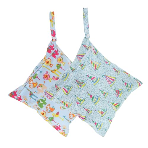 Milisten 2 Stück wasserdichte Wickeltaschen mit Reißverschluss Praktische Windelbeutel für Nasse und Trockene Windeln Vielseitige Aufbewahrungstaschen für Babyspielzeug und Kleidung für von Milisten