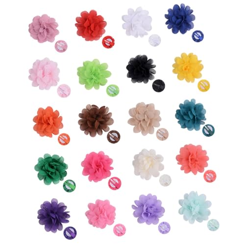 Milisten 20stücke Blumen Haarspangen Für Mädchen Junge Mädchen Frauen Chiffon Blume Haarclips Alligator Haar Clips Mit Kleinen Blumen Haarschmuck Für Verschiedene Anlässe von Milisten