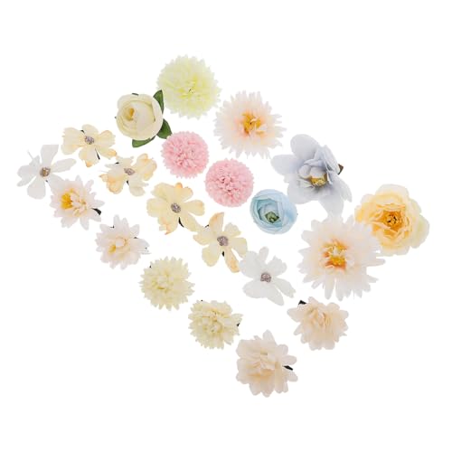 Milisten 21 Stück Teiliges Haarschmuck Künstlichen Seidenblumen Vielseitige Haarspangen für Damen und Mädchen Robuste Blumenclips für Verschiedene Frisuren Wie Flechtfrisuren Locken und von Milisten