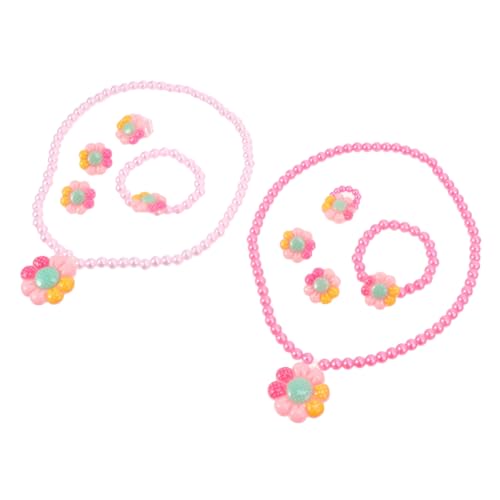 Milisten 2sätze Teiliges Imitationsperlen Schmuckset Für Mädchen Cartoon Blumen Halskette Und Armband Mit Ohrclips Für Geburtstagsfeiern Und Besondere Anlässe Rosa Milisten 2sätze Teiliges Imitationsperlen Schmuckset Für Mädchen Cartoon Blumen Halskette Und Armband Mit Ohrclips Für Geburtstagsfeiern Und Besondere Anlässe Rosa von Milisten