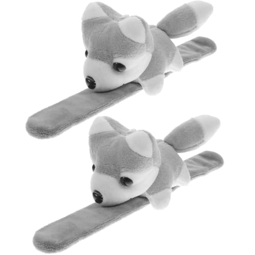 Milisten 2stücke Plüsch Hund Slap Band Tier Schlagarmband Für Party Geburtstagsgeschenk Mit Jungen Mädchen Alltag Tragen von Milisten