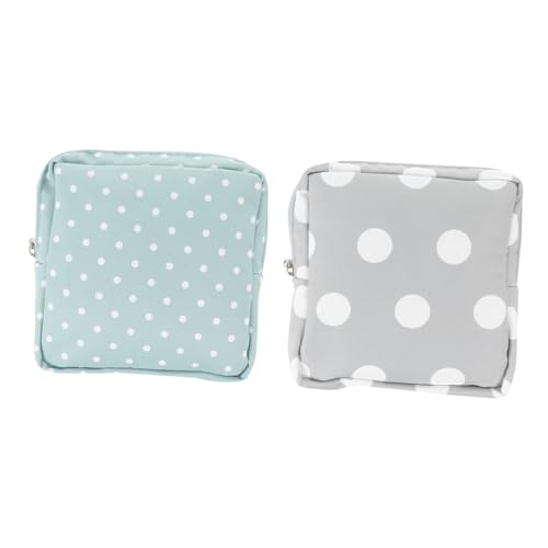 Milisten 2stücke Menstruationstasche Aus Oxford Punktmuster Wiederverwendbar Und Robust Für Frauen Und Teen-mädchen Leicht Und Tragbar von Milisten