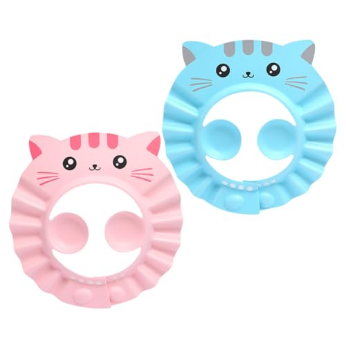 Milisten 2stücke Wasserdichte Duschhaube Material Shampoo-gehörschutzhut Für Junge Mädchen Und Junge Mädchen Mit Cartoon-design Zum Duschen Haarewaschen Und Schutz Vor Wasser Als von Milisten