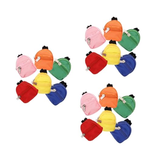 Milisten 3 Sätze Puppen Ankleidetasche Zubehör Für Mädchen Weich Klein Miniatur Zum Tragen Für Kleiner Rucksack Geldbörse Schlüsselanhänger Süß Für Puppen Mini 6 Stück * 3 von Milisten