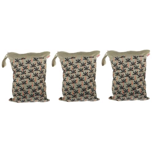 Milisten 3 Stück wasserdichte Wickeltasche für Unterwegs Multifunktionale Organizer Tasche für Babywindeln Leicht und Tragbar für Camping und Picknick von Milisten