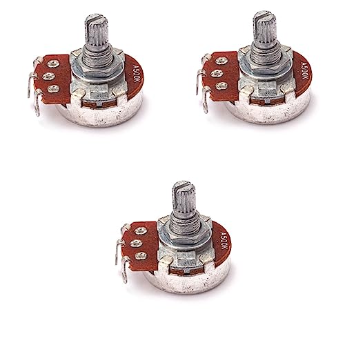 Milisten 3st 500k Töpfe Für Gitarren Digitales Potentiometer Gitarrentopf Squier-Gitarre -töpfe Gitarrenpotentiometer Gitarren-Push-Pot 500k Topf Bilden Drücken Und Ziehen 500.000 von Milisten