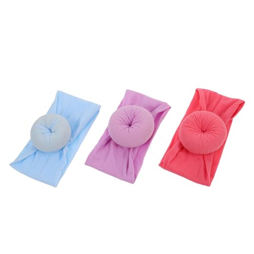 Milisten 3stücke Nylon Stirnbänder Für Junge Mädchen Weiche Donut-stirnbänder Für Neugeborene Und Kleinkinder Bequeme Kopfbedeckung Als Haar-accessoire Für Und von Milisten