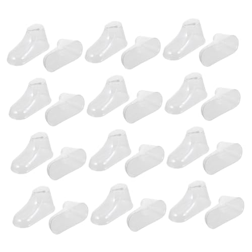 Milisten 40 Stück Teiliges Transparente aus Robustem PVC Formstabiler Babyschuhhalter für Lauflernschuhe Schonende Schuhaufbewahrung zur Vermeidung von Verformungen bei Jungen und Mädchen von Milisten