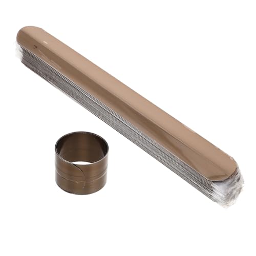 Milisten 50 Stück DIY Slap Armband Stahlblech Langlebig Glatt für Bastelprojekte Partygeschenke Robuste Schnapparmbänder Zubehör von Milisten