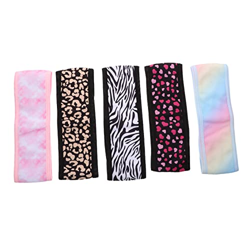 Milisten 5stücke Sport Stirnbänder Kühlend Atmungsaktiv Verstellbar Schweißband Für Gym Yoga Fitness Haarbänder Schweißabsorbierend Entfernbar von Milisten