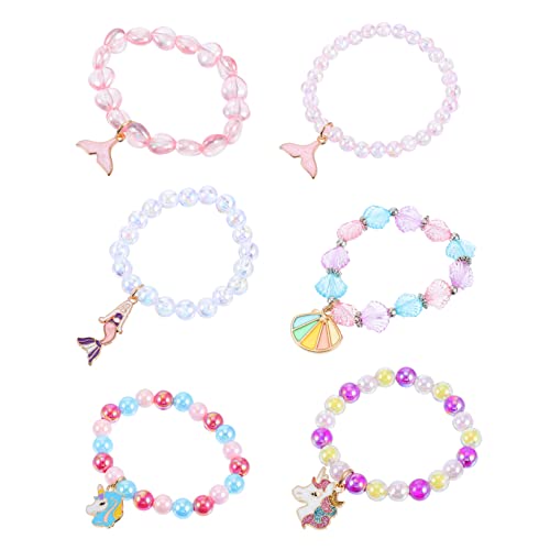 Milisten 6 Stück Teiliges Set Acrylperlen Armbänder mit Einhorn Anhänger für Mädchen Bunte Armbänder Mitgebsel für Partys und Geburtstagsfeiern Milisten 6 Stück Teiliges Set Acrylperlen Armbänder mit Einhorn Anhänger für Mädchen Bunte Armbänder Mitgebsel für Partys und Geburtstagsfeiern von Milisten