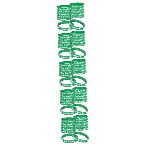 Milisten 60 Stk Irisches Armband Silikonarmbänder für Kinder Herrenarmband herren armband Geschenke für Männer Party-Silikonarmbänder st patricks day armbänder groß Mode von Milisten