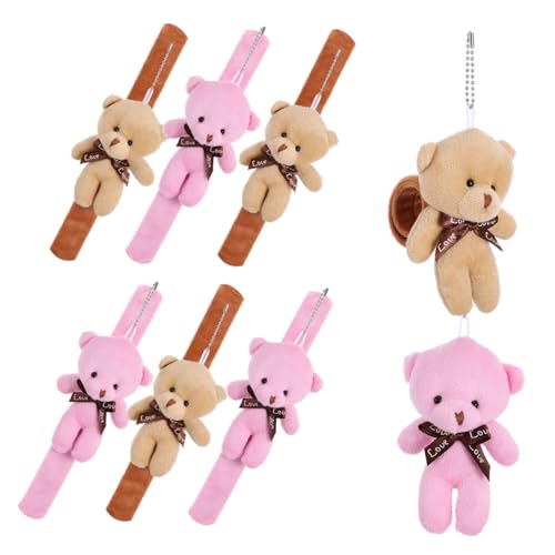 Milisten 8stücke Pelziges Tier-schlagarmband Verstellbares Plüscharmband Für Junge Mädchen Bär-schlagarmband Schnapparmband Bettelarmband Für Jungen Und Mädchen Geburtstagsgeschenke von Milisten