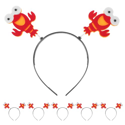 Milisten 8 Stück Teiliges Lobster Haarschmuck Lustige Meeres Tier Haarreifen für Halloween Karneval und Cosplay Partys Cartoon Design für Auffällige Auftritte von Milisten