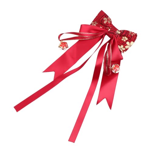 Milisten Chinesischer Haarschmuck Haarclip mit Schleifenform Festlicher Kopfschmuck für Mädchen Traditioneller Look zum Neujahrsfest von Milisten
