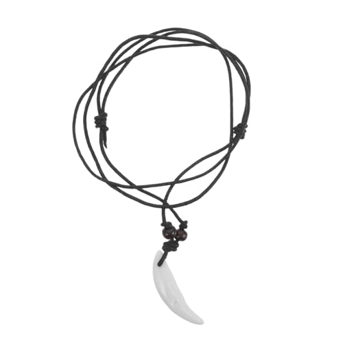 Milisten Wolfszahn-halskette für Männer und Frauen Leichter und Komfortabler Schmuck für Alltag Partys und Outdoor-aktivitäten Einzigartiges Design und Verarbeitung von Milisten