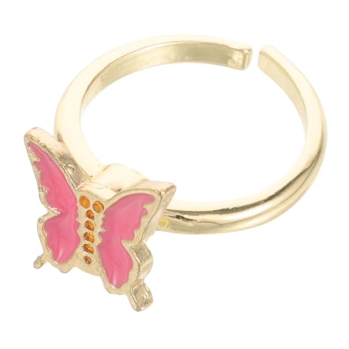 Milisten Fidget Ring aus Legiertem Drehbarer Stressabbau Schmuck für Mädchen Leicht und Komfortabel Rosa Finger Dekoration Angst und Entspannend für Junge Mädchen von Milisten