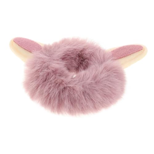 Milisten Plüsch Haargummis für Mädchen Elastische Haarbänder Weiche Kunstfell Haaraccessoires Flauschige Scrunchies für Trendige Haarbänder mit Bommel von Milisten