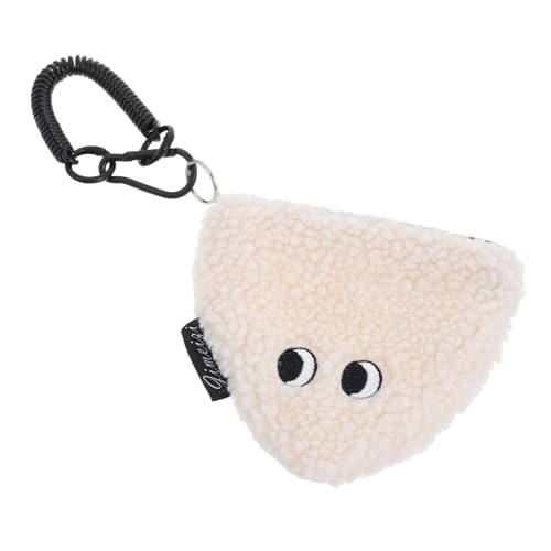 Milisten Kawaii Münztasche Für Damen Plüsch Mini Tasche Mit Reißverschluss Münzaufbewahrungstasche Süßes Münztäschchen Für Geldbörse Auto Schlüsselanhänger Beutel von Milisten