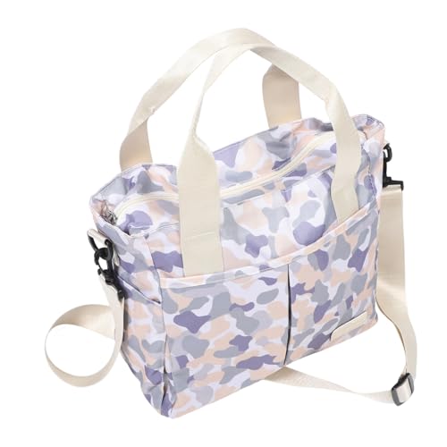 Milisten Große Wickeltasche mit Wet dry Trennung Multifunktionale Tasche in Camouflagegrau Schulter Umhängetasche für Ausflüge Outdoor Geräumiger Reisebegleiter von Milisten