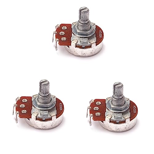 Guitarlele 3-Teiliger Ohm-Kegeltopf – Gerändelt Mini Und Lautstärke – Pg-Topf K- -Lautstärke/Verstärkerregler Welle Gitarrenton Audio Mm Kurze Potentiometer von Milisten