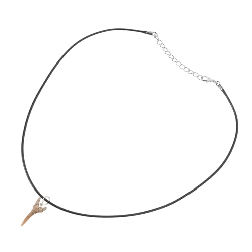 Milisten Haizahn Anhänger Halskette für Männer und Frauen Einstellbare Lederkordel Unisex Design Leicht und Komfortabel Einzigartiger Modischer Schmuck für von Milisten