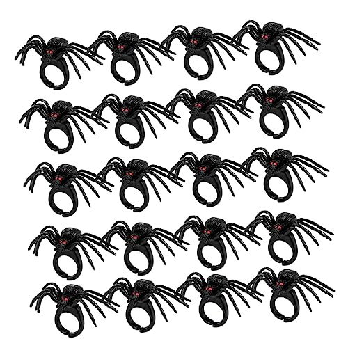 Milisten Halloween Finger Ringe Set Kreative Spinnen Ringe aus Kunststoff für Erwachsene Deko für Horror Partys und Halloween Feiern von Milisten