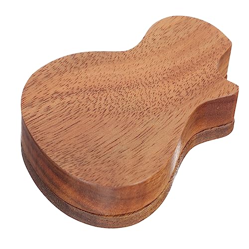 Milisten Handgemachte Holz Gitarren Plektrenbox Aufbewahrungsbox für Gitarristen Langlebiger Plektrumhalter Tragbar für Akustikgitarre und Bass Praktischer Organizer von Milisten