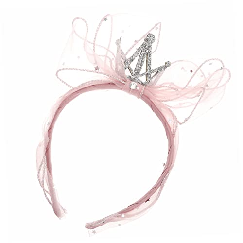 Milisten Mädchen Krone Haarband mit Schleife für Geburtstagsfeiern Babypartys Festivals und Fotoshooting Rosa Haarschmuck Milisten Mädchen Krone Haarband mit Schleife für Geburtstagsfeiern Babypartys Festivals und Fotoshooting Rosa Haarschmuck von Milisten