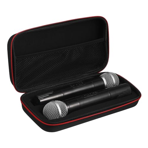 Milisten Mikrofon-tragegehäuse Für Mikrofone Mikrofon-aufbewahrungsbox Mit Stabilem Griff Mikrofon-schutzgehäuse Mit Reißverschluss Mikrofon-zubehör-Organizer Leicht Und Kompakt von Milisten