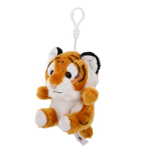 Milisten Mini Tiger Plüsch Geldbörse Schlüsselanhänger Niedliches Tiger Design als Handtaschen Charm für Jungen und Mädchen Vielseitig Einsetzbar als Münzgeldbörse oder Schlüsselanhänger von Milisten