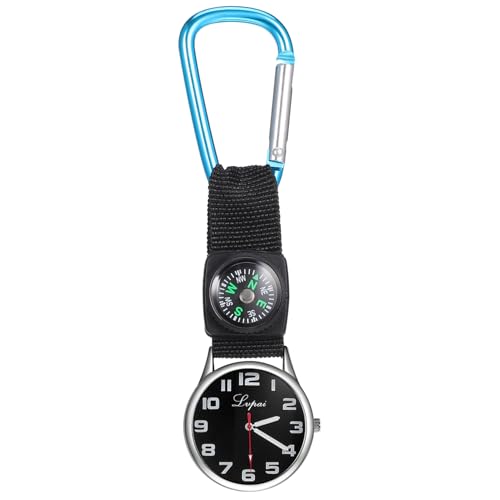 Milisten Modeuhr Ansteckuhr Schwesternuhr zum Anklemmen Karabiner Uhr Taschenuhr Schwesternuhren für Damen sanitäter arbeitsuhr kletterrosen Krankenschwester Uhr minimalistische Uhren Blue von Milisten