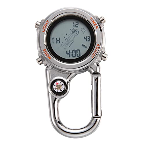 Milisten Multifunktionale Karabiner-Uhr Für Outdoor-aktivitäten Fob Belt Watch Mit Leuchtendem Ziffernblatt Für Bergsteiger Sportler Männer Und Frauen Praktische Clip-Uhr Orange Milisten Multifunktionale Karabiner-Uhr Für Outdoor-aktivitäten Fob Belt Watch Mit Leuchtendem Ziffernblatt Für Bergsteiger Sportler Männer Und Frauen Praktische Clip-Uhr Orange von Milisten