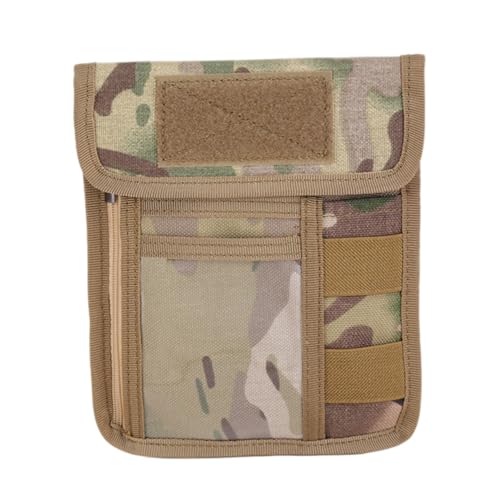 Milisten Outdoor Camouflage Brustbeutel mit Schulterriemen Leichtes Strapazierfähiges Multifunktions Ausweistasche für Wandern Radfahren Reisen und Outdoor Aktivitäten Modisches Kartenetui von Milisten