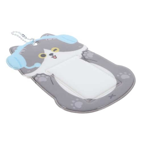 Milisten PVC-kartenhalter Für Cartoon-Tiere Fotokartenhalter Süßer Schlüsselanhänger Kartenetui Für Ausweise Und Bankkarten Robust Und Leicht Zu Reinigen von Milisten