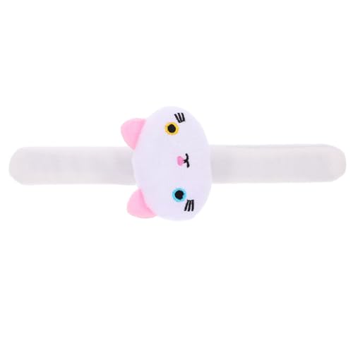 Milisten Plüsch Katzen Schnapparmband Tiermotiv Armband für Partys und Feierlichkeiten mit Weichem Plüschmaterial für Erwachsene Dekoratives Handgelenkaccessoire von Milisten