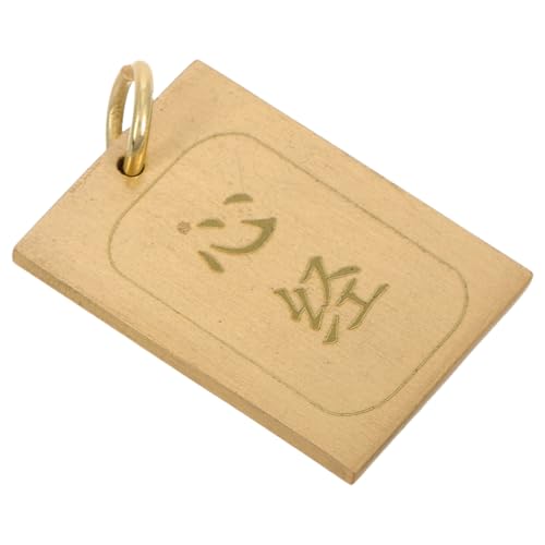 Milisten Schlüsselanhänger Aus Messing Mit Herzsymbol Und Shurangama-zitat Langlebiger Schlüsselring Als Glückssymbol Und Feng-shui-dekor Für Handtaschen Und Schlüsselbänder von Milisten