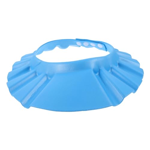 Milisten Shower Haarwaschschutz Mütze Verstellbar Ohrenschutz Badekappe für Frei Leicht Praktisch Komfortabel für Junge Mädchen Baden und Haarewaschen von Milisten