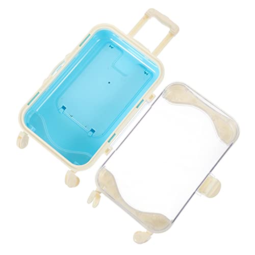 Milisten Miniatur Koffer Spielzeug Für Mädchen Kompakte Aufbewahrung Für Puppen Und Zubehör Rollgepäck Für Und -Dekoration von Milisten