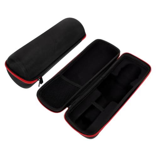 Milisten Stoßfeste Mikrofon Tragetasche mit Reißverschluss Robuster Kabelloser Mikrofon Organizer Kompakte Aufbewahrungstasche für Handmikrofone Kabellose Empfänger Adapter und Karaoke von Milisten