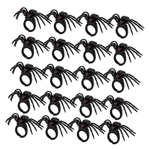 Milisten Teiliges Halloween Spinnen Fingerring Set aus Kunststoff Kreatives Partyspielzeug Schwarze Spinnenringe für Erwachsene Lustige Grusel Dekoration für Horror und Kostümpartys Milisten Teiliges Halloween Spinnen Fingerring Set aus Kunststoff Kreatives Partyspielzeug Schwarze Spinnenringe für Erwachsene Lustige Grusel Dekoration für Horror und Kostümpartys von Milisten
