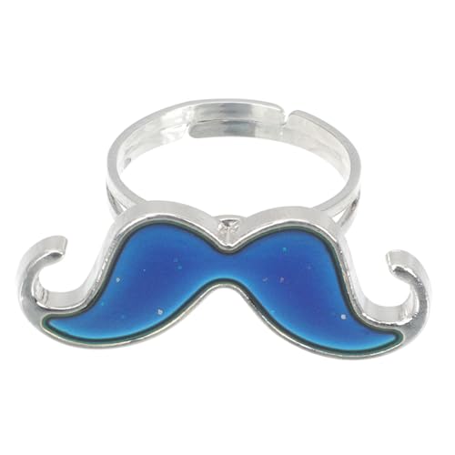 Milisten Verstellbarer Damen Stimmungsring aus Robustem Zinklegierung Farbwechsel Temperaturempfindlich Fashion Schmuck für Mädchen Party Mitgebsel von Milisten