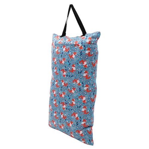 Milisten Wasserdichter Windelorganizer Wiederverwendbare Nasstasche für Stoffwindeln Wickeltasche mit Doppelreißverschluss für Trockene für Zuhause Unterwegs von Milisten