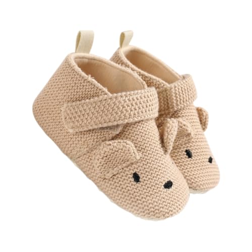 Milisten Weiche rutschfeste Babyschuhe für Kleinkinder Atmungsaktive Hautfreundliche Lauflernschuhe mit Flexiblem Warmem Sohlenmaterial Geeignet für Jungen und Mädchen im Herbst von Milisten