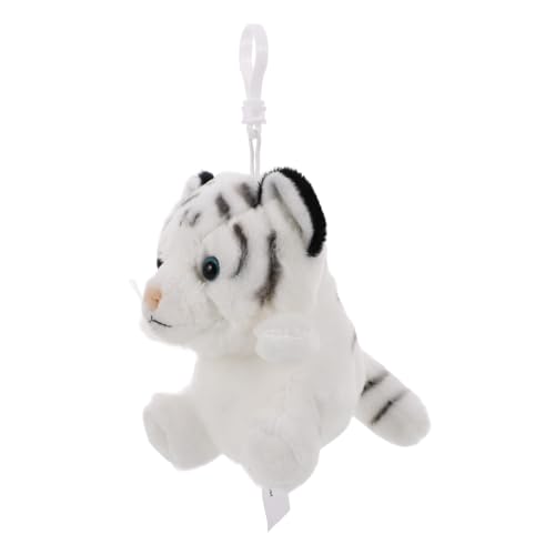 Milisten Weiches Tiger Plüsch Münzbeutel Schlüsselanhänger Flauschiges Kuscheltier Anhänger Multifunktionale Geldbörse und Taschenanhänger für Niedliches Tier Design Flauschige von Milisten