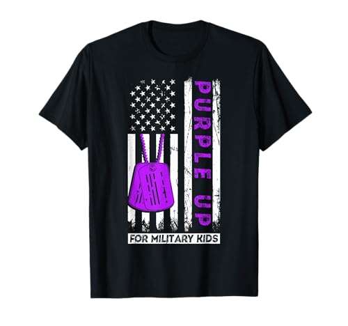 PURPLE UP FOR Military Kids unterstützt Militärsoldaten T-Shirt von Militärische Kinder unterstützen Soldat Geschenk