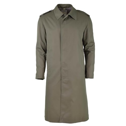 Echter französischer Militär-Regenmantel, Armee, Trenchcoat, olivgrün, wasserdicht, volle Länge, olivgrün, (80C) XSmall Short von Militar